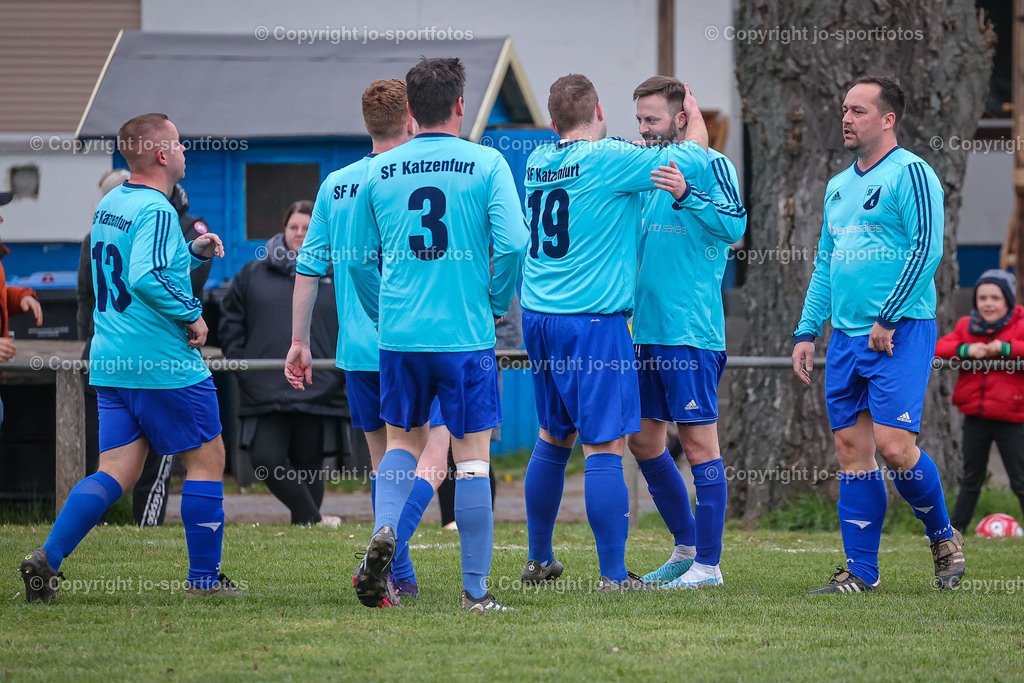 BQ3I6665 | 06.04.2023; Kreisliga B Wetzlar; Rasenplatz Katzenfurt; SF Katzenfurt - SG Biskirchen/Ulmtal; Ergebnis: 6:0 (2:0)