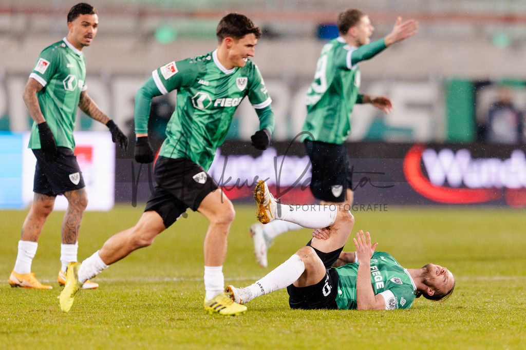 2. Bundesliga, Saison 2025/26, 21. Spieltag: SC Preußen Münster - VfL Bochum | Münster, 06.02.2026: 2. Bundesliga, 21. Spieltag, SC Preußen Münster gegen VfL Bochum im LVM-Preußenstadion in Münster. Foto: sportfotografie.ms | Markus Paletta - Realisiert mit Pictrs.com
