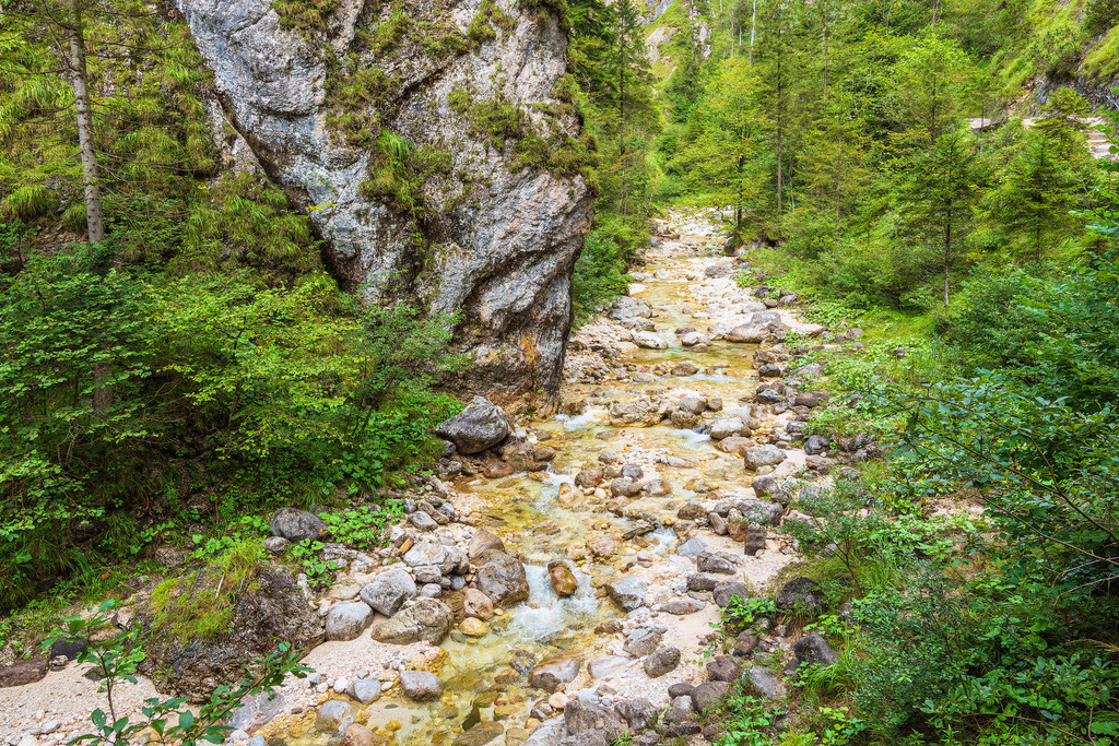 Die Almbachklamm im Berchtesgadener Land | Die Almbachklamm im Berchtesgadener Land.