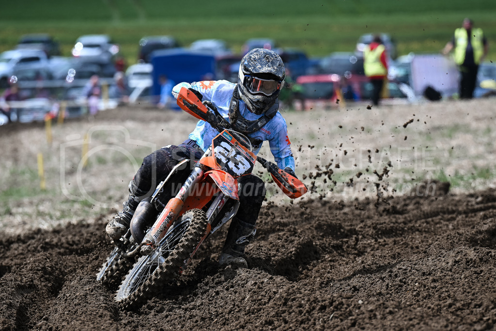 Motocross Schlatt bei Winterthur - 29. April 2023 | #23 Schenk Thierry aus Heldswil (CH) auf KTM in der Kategorie MX2 am Motocross Schlatt bei Winterthur, 29. April 2023.
Instagram: @mx_schlatt | @mc_wila | @sam_schweiz
Bild: Sportfotografie Markus Aeschimann | www.markus-aeschimann.ch - Realisiert mit Pictrs.com