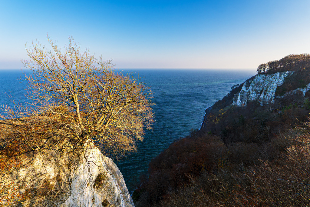 Königsstuhl im Herbst an der Küste der Ostsee auf der Insel Rügen | Königsstuhl im Herbst an der Küste der Ostsee auf der Insel Rügen.