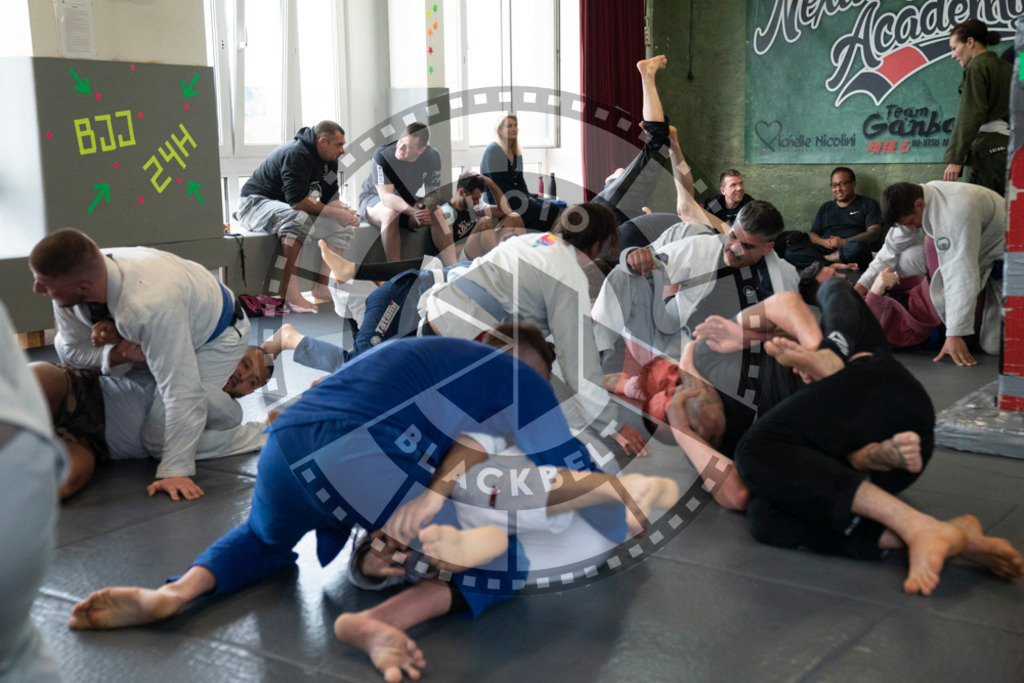 20240413PBB7209 | Fighters compete during the Grapplethon 24hours of rolling for a reason in Hamburg, Germany, on April 13, 2024.