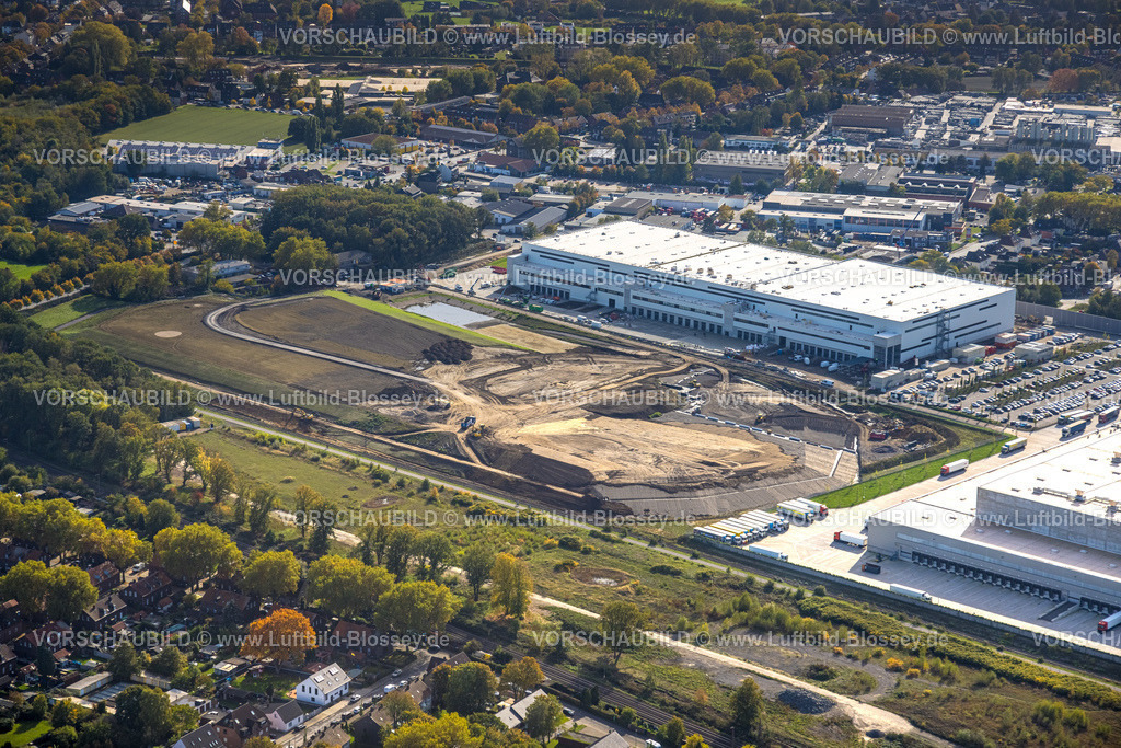 Oberhausen221003407 | Luftbild, Picnic E-Food-Lager, Baustelle, Schwarze Heide, Oberhausen, Ruhrgebiet, Nordrhein-Westfalen, Deutschland