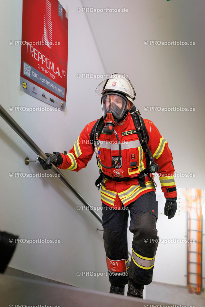 KölnTurm Treppenlauf; Köln, 03.08.2025 | Impressionen vom KölnTurm Treppenlauf am 03.08.2025 in Köln (Nordrhein-Westfalen). 