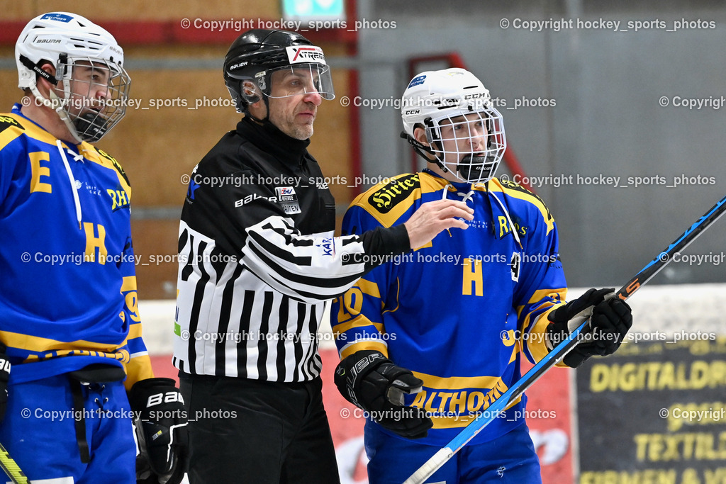 EC Spittal Hornets vs. EHC Althofen 6.1.2024 | #96 Kronlechner Christoph, UNTERKÖFLER Norbert Referee, #20 Kogler Benjamin