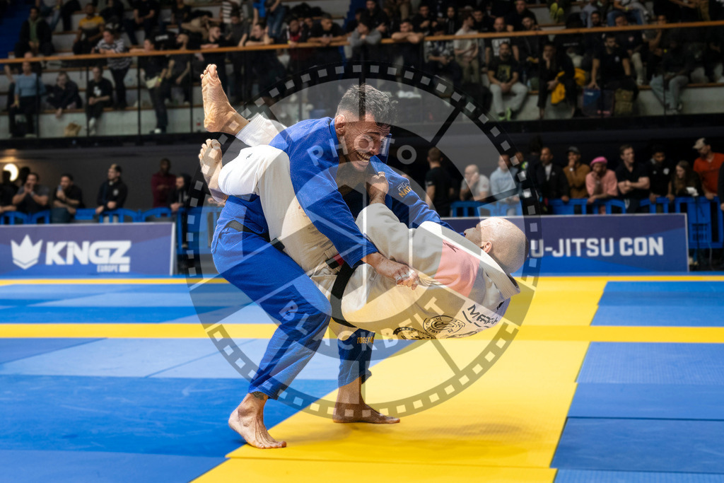 20240123PBB03404 | Fighters compete during the second day of the IBJJF European Championship in Paris, France, on January 23, 2024.