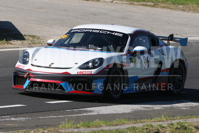 FIA European Hill Climb Championship – Rechberg 2026 | FIA European Hill Climb Championship at Rechberg, held from 24 to 26 April 2026 near Tulwitz, Styria, Austria. The image shows Bogdan TOMA (ROU) Porsche 718 Clubsport GT4.