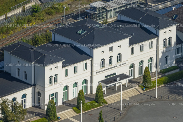 Arnsberg230904931 | Luftbild, Bürgerzentrum Bahnhof Arnsberg, Arnsberg, Sauerland, Nordrhein-Westfalen, Deutschland