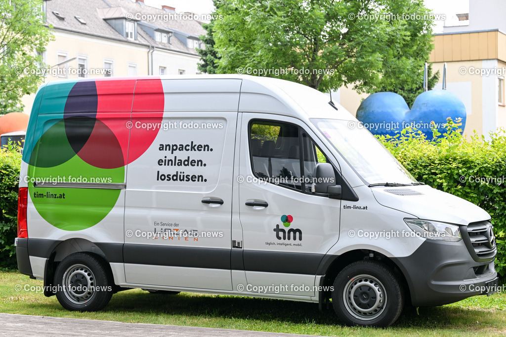 Pressekonferenz LINZ AG - tim Linz - Eine Erfolgsgeschichte_ 05.06.2023-3 | 05.06.2023, Linz AG, AUT, Pressekonferenz LINZ AG - tim Linz - Eine Erfolgsgeschichte, im Bild tim Transporter
