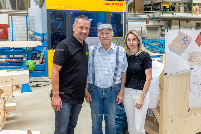 Maschinenpräsentation bei Holzbau Bretis