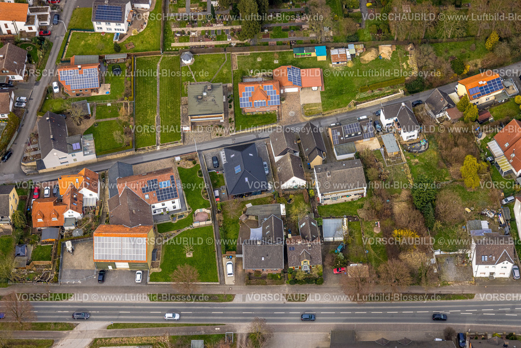 Werl240308439 | Luftbild, Wohngebiet und Wohnhaus Westönner Bundesstraße 21, Fotografie Jakob Studar, Westönnen, Werl, Nordrhein-Westfalen, Deutschland