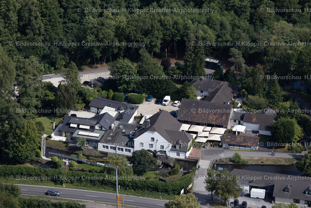 Luftbild Steakhaus - Restaurant- Mühlrather-Mühle Schwalmtal  439A4616 | Luftbildfotografie und Luftbildfotograf Hermann Klöpper - Realisiert mit Pictrs.com