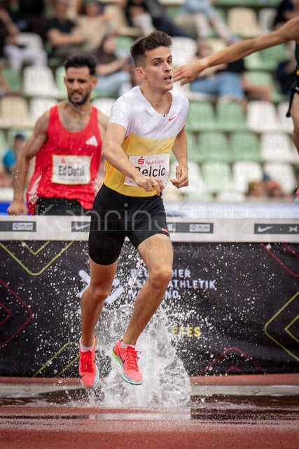 Golden Oval; Dresden, 31.05.2026 | DRESDEN , GERMANY - MAY 31:  Bruno Belcic (CRO / Croatia) competing in the men’s 2000m steeplechase during the Golden Oval Continental Tour Silver meeting on May 31, 2026 at Heinz-Steyer-Stadion in Dresden, Saxony, Germany.