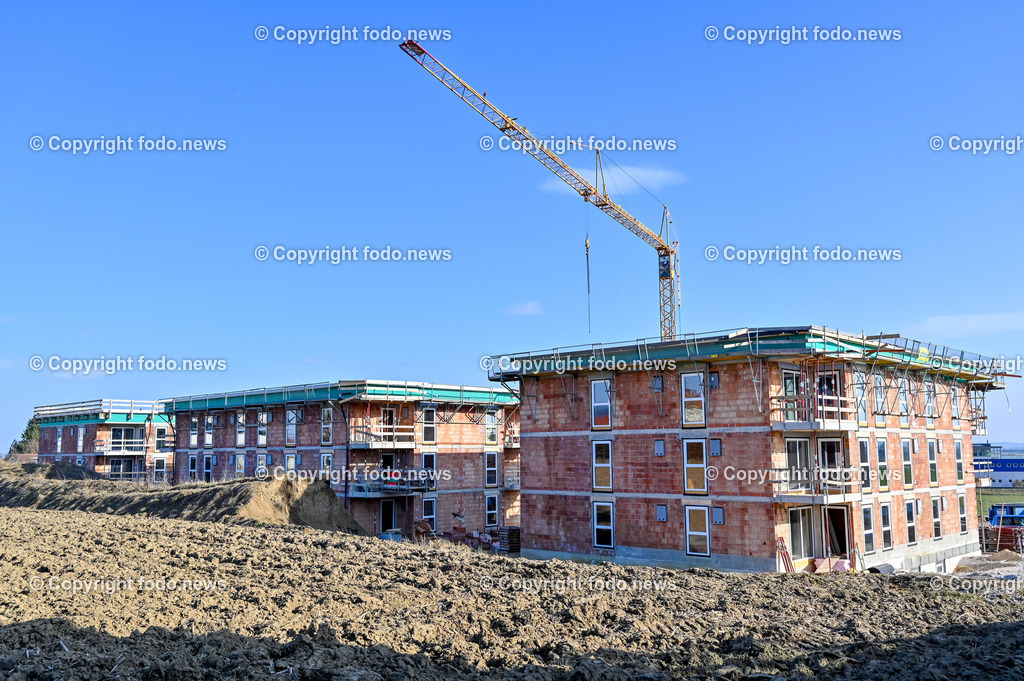 Pasching_ Baustelle Südzeile_ 02.03.2023-1 | 02.03.2023, Pasching, AUT, Suedzeile im Bild Baustelle, Wohnbau