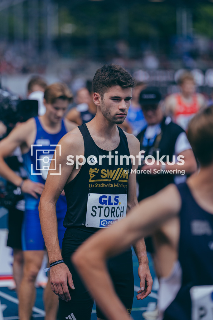 Deutsche Meisterschaften der Frauen und Männer 2026 | Jonas Storch, LG Stadtwerke München, 800-Meter-Lauf, Halbfinale, Deutsche Meisterschaften der Frauen und Männer 2026, Lohrheidestadion Bochum-Wattenscheid, 25.07.2026. Foto: Marcel Schwering / sportimfokus - Realisiert mit Pictrs.com