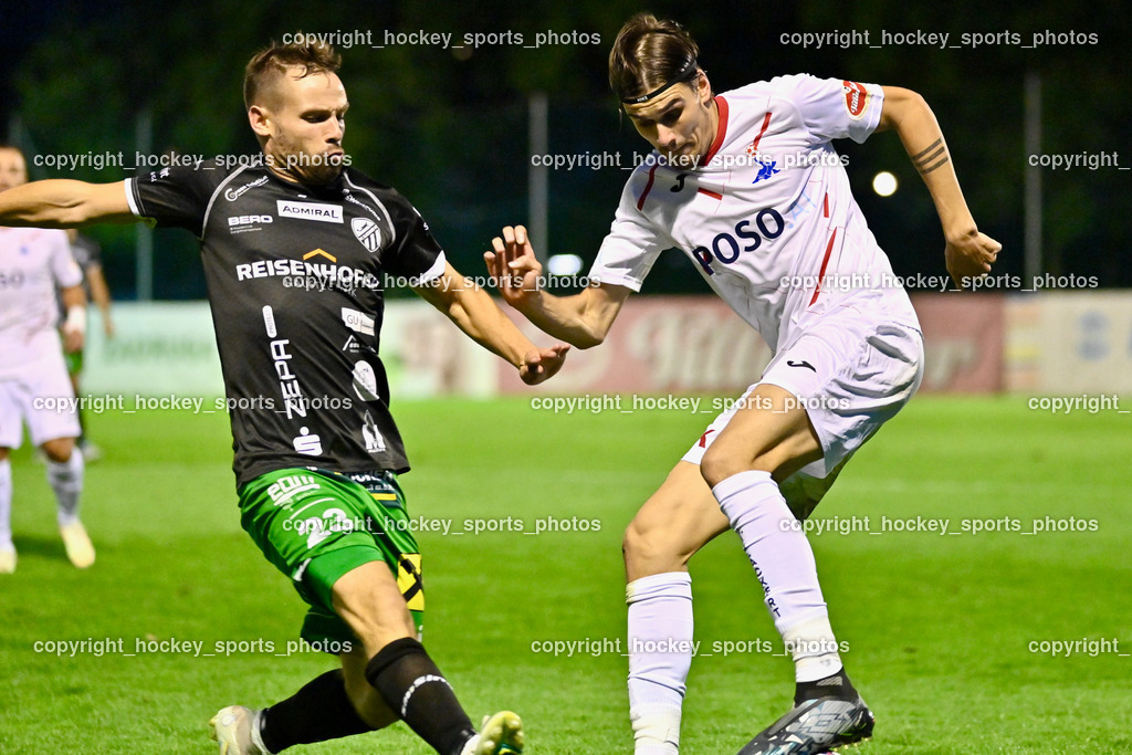 SAK Klagenfurt vs. FC Gleisdorf 09 2.9.2022 | #23 David Kevin Schloffer, #6 Miha Vidmar