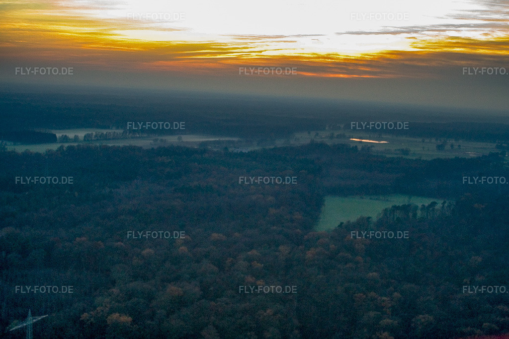Luftbild: Bienwald in Kandel im Bundesland Rheinland-Pfalz in Deutschland. Foto: IMG_5013.jpg vom 01.12.2006 durch Werner Riehm/FLY-FOTO.de