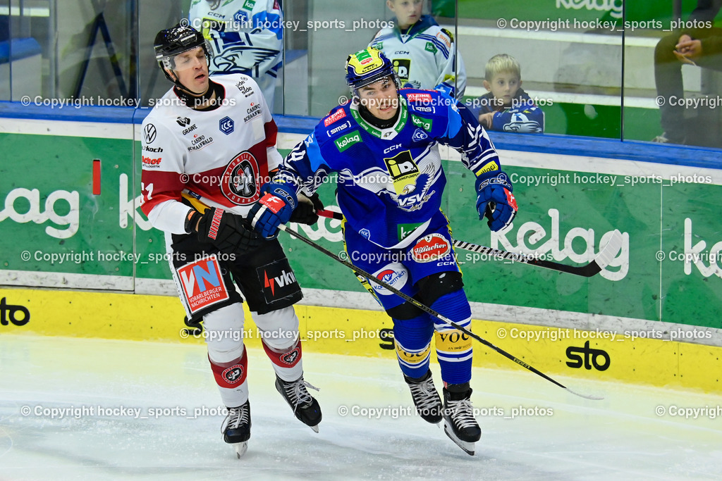 EC IDM Wärmepumpen VSV vs. Pioneers Vorarlberg 11.10.2024 | #51 Woger Daniel PIONEERS VORARLBERG, #14 TSCHURNIG Johannes EC VSV, EC IDM Wärmepumpen VSV vs. Pioneers Vorarlberg 11.10.2024, EC IDM Wärmepumpen VSV vs. Pioneers Vorarlberg am 11.10.2024 in Villach (Stadthalle Villach), Austria, (Photo by Bernd Stefan)