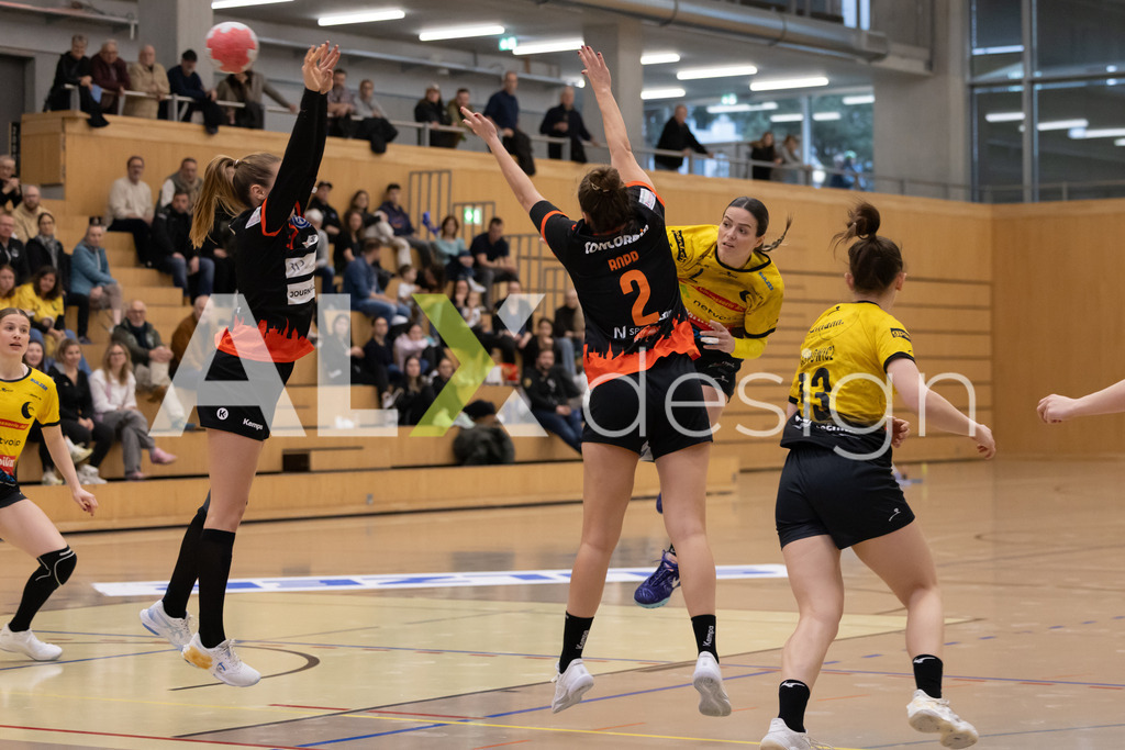 Handball I Frauen I Saison 2025-2026 I Handball Swiss Premium League 1 | Women I Round 5 I  Yellow Winterthur - GC Amicitia Zürich I 15.03.2026 | 2 Mina Vasic (RS) (Yellow Winterthur) – Rückraum links - Realisiert mit Pictrs.com