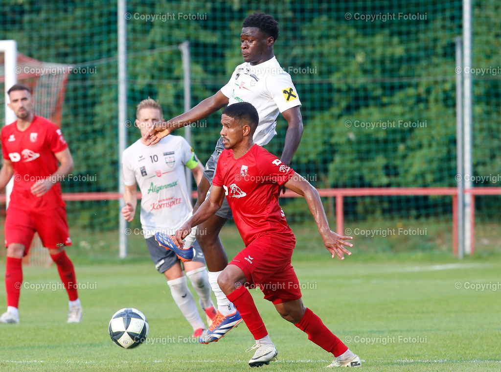 A_LUI_16082025_35 | SPORT,FUSSBALL,LT1 OOE LIGA ASKOE OEDT 1B-SPG ALGENMAX PREGARTEN 16.08.2025 IM BILD:VALDIR HENRIQUE  (OEDT 1B) UND AARON MAKANA  (PREGARTEN) FOTO :FOTOLUI