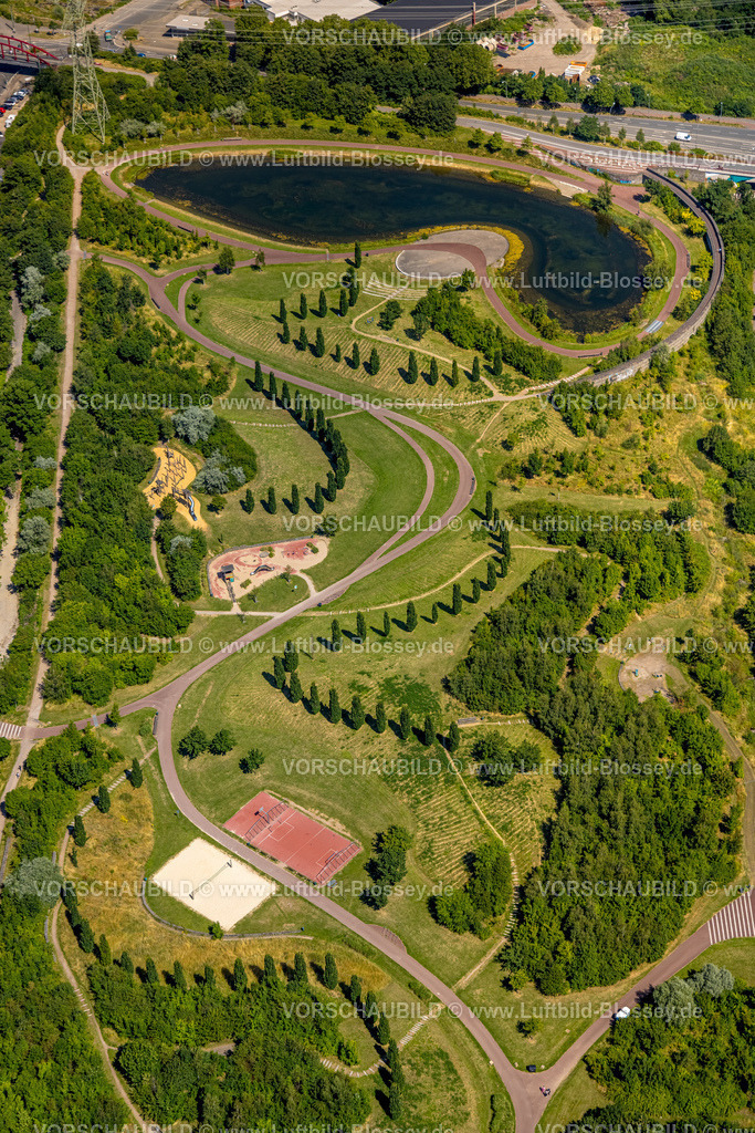 Essen230702927 | Luftbild, Krupp-Park und Kruppsee, Westviertel, Essen, Ruhrgebiet, Nordrhein-Westfalen, Deutschland