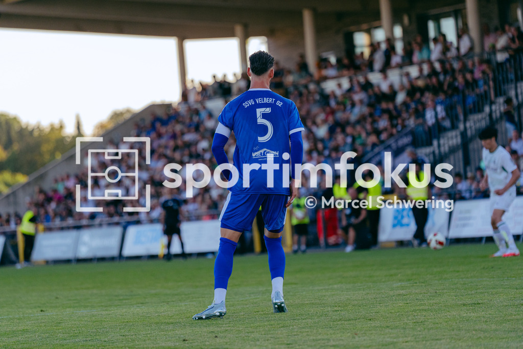 SSVg Velbert 02 – Borussia Mönchengladbach | Tristan Duschke (SSVg Velbert 02). Testspiel zwischen der SSVg Velbert 02 und Borussia Mönchengladbach in Velbert, 12.08.2026. Endstand: 0:8. sportimfokus / Marcel Schwering - Realisiert mit Pictrs.com