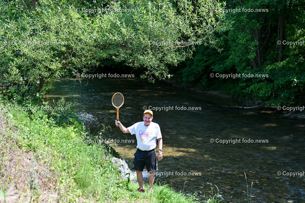 Klein Wimbledon_ Gottfried Stadlhuber_ 09.07.2023-10 | 09.07.2023, Kremsmuenster, AUT, Klein Wimbledon, im Bild Gottfried Stadlhuber am Kremsfluss