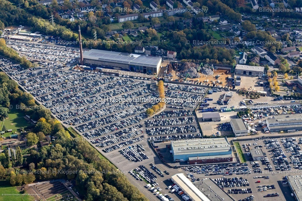 Luftbild Essen-6906 | Luftbildfotografie Freilagerplatz Abstellfläche für Neuwagen- Automobile - PKW an der Stauderstraße - Josef-Hoeren-Straße im Ortsteil Katernberg in Essen im Bundesland Nordrhein-Westfalen, Deutschland. - Realisiert mit Pictrs.com