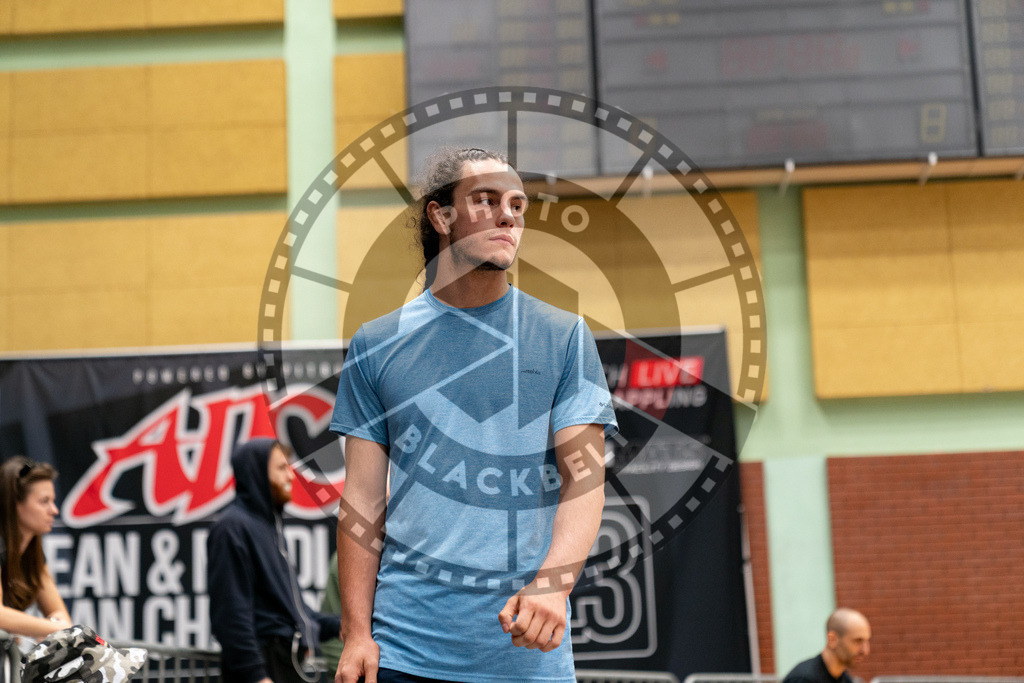 20230916PBB6022 | Fighters compete during the grappling tournement ADCC Trials (European, Middle East and African Championship) in Warsaw, Poland, on September 16, 2023.