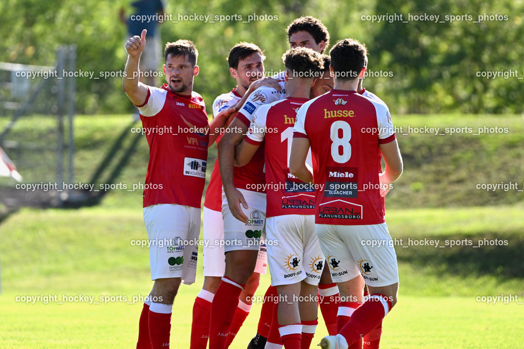 ATUS Nötsch vs. FC Dölsach | Jubel ATUS Nötsch, #8 Julian Eder ATUS Nötsch, #31 Jernej Schwarzmann ATUS Nötsch, #9 Edin Avdic ATUS Nötsch, #21 Nicolas Francis Janschitz ATUS Nötsch, ATUS Nötsch vs. FC Dölsach, ATUS Nötsch vs. FC Dölsach am 23.08.2026 in Nötsch (Sportplatz Nötsch), Austria, (Photo by Bernd Stefan)