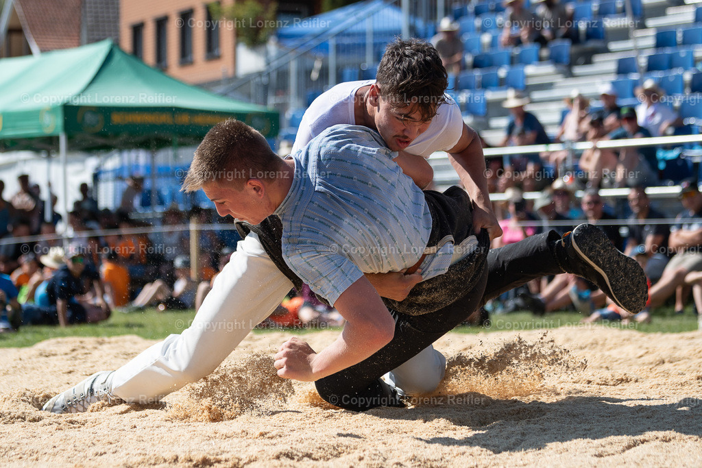 Schwingen -  Appenzeller Kantonal Nachwuchsschwingfest 2023 | Oberegg, 8.7.23, Schwingen - Appenzeller Kantonal Nachwuchsschwingfest.