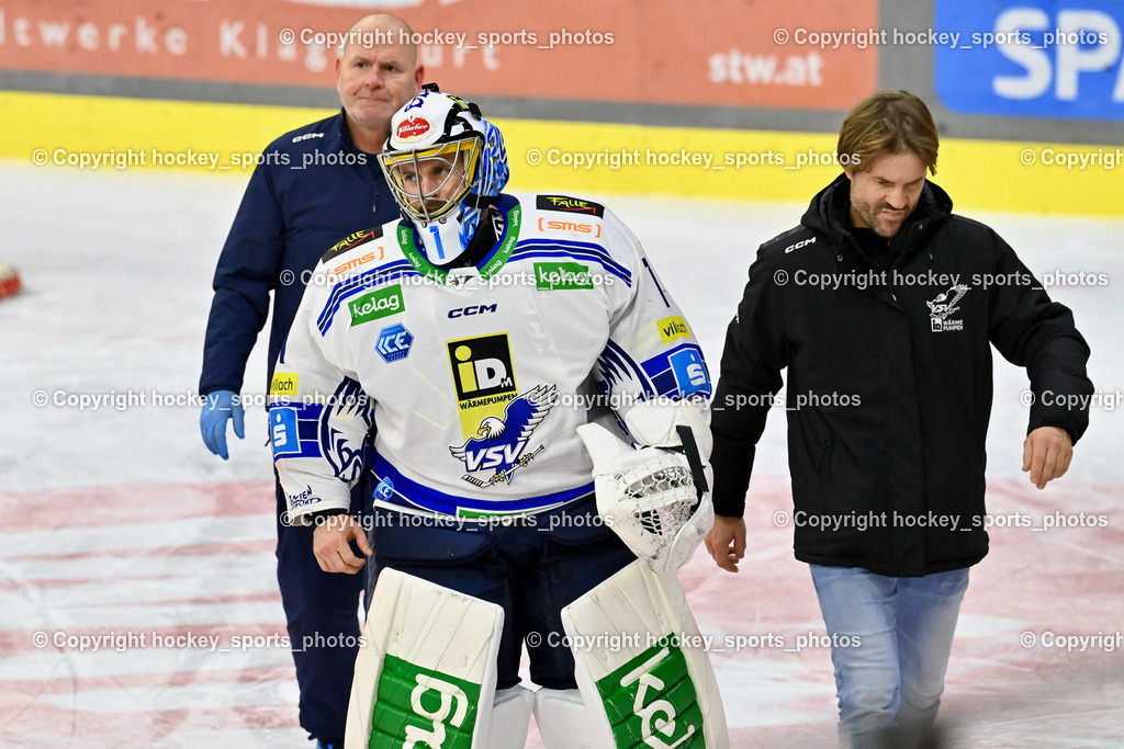 EC KAC vs. EC IDM Wärmepumpen VSV 5.11.2023 | Physio Coach EC VSVJürgen Steinauer, #1 Lamoureux Jean Philippe, Team Arzt EC VSV André Drobez