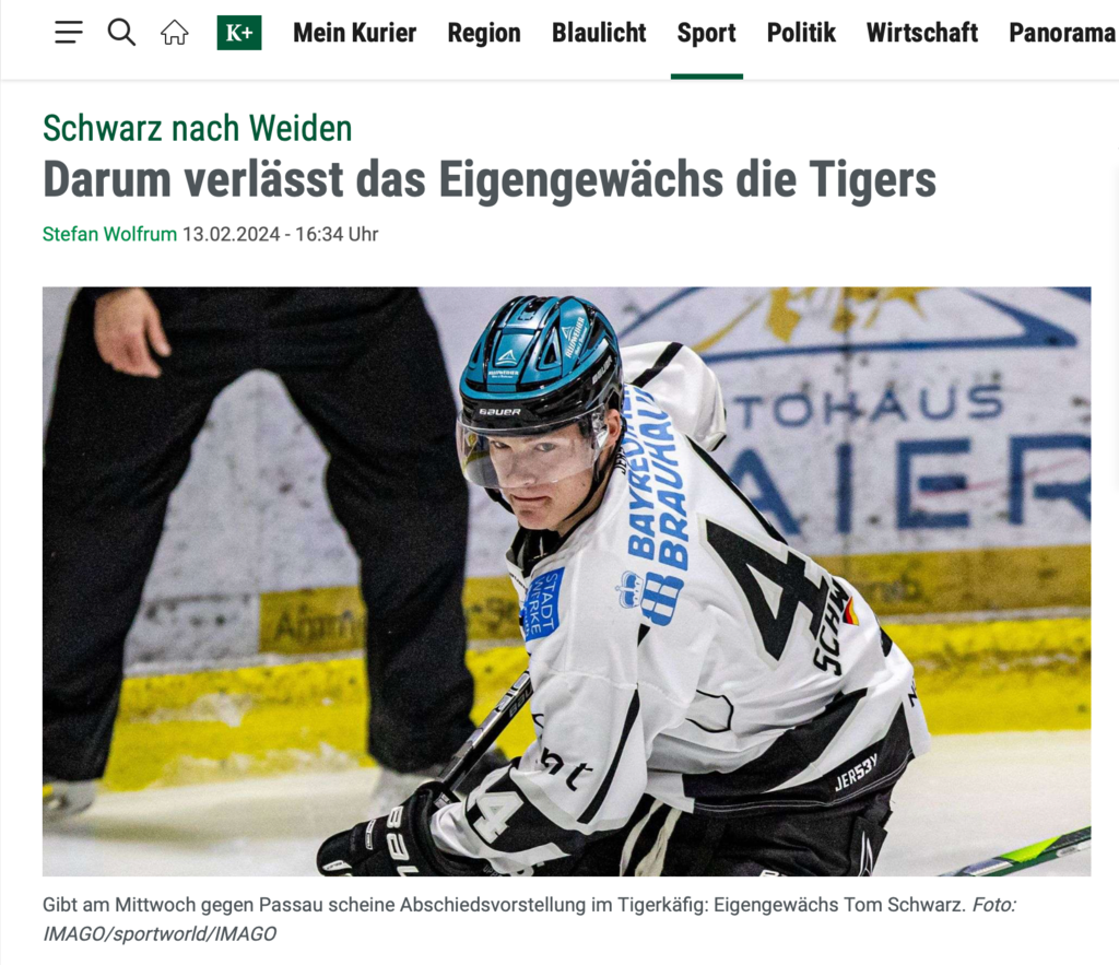 Bildschirmfoto 2024-07-01 um 22.19.12 | https://www.kurier.de/inhalt.schwarz-nach-weiden-darum-verlaesst-das-eigengewaechs-die-tigers.212fedf6-0f62-44e3-ba04-dfb0df392175.html