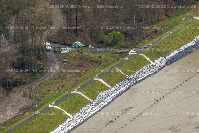 Oberhausen231203163Ruhr | Luftbild, Ruhrhochwasser, Weihnachtshochwasser 2023, starke Regenfälle,  Speldorf - Nordwest, Mülheim an der Ruhr, Ruhrgebiet, Nordrhein-Westfalen, Deutschland