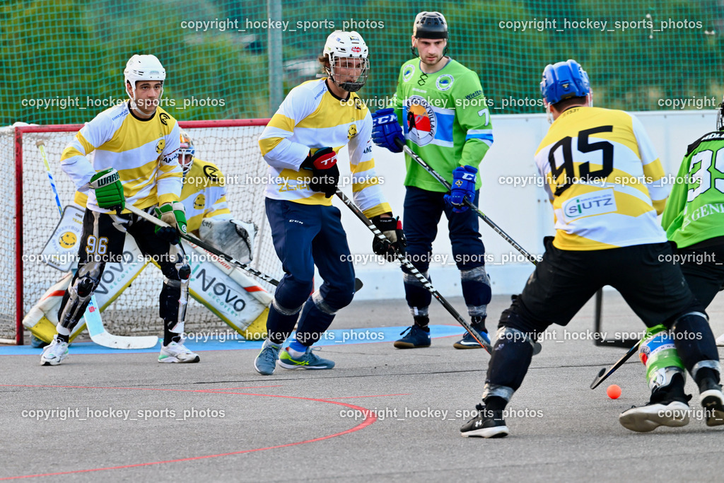 SV Askö Ballhockey Villach vs. Team Zehenthof 15.6.2023 | #96 GRANZA lacopo, #9 TSCHURNIG Christof, #77 Wuntschek Manuel