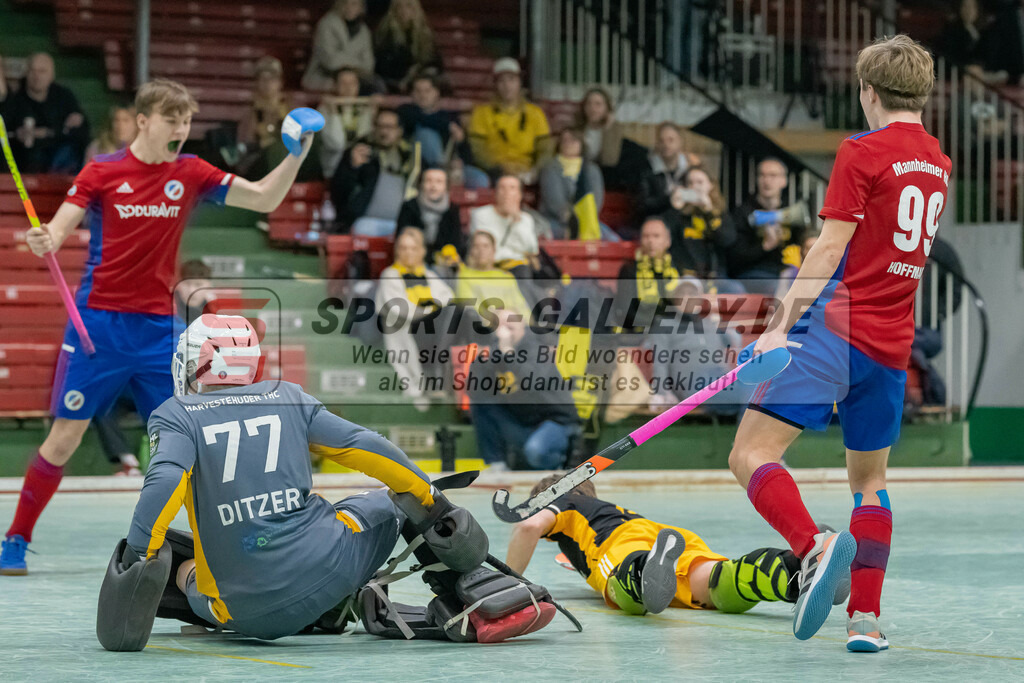 HK_20230305_105905 | Deutsche Meisterschaft MU16 1/2 Finale Mannheimer HC - Harvestehuder THC am 5.3.2023 RWK, Köln ,