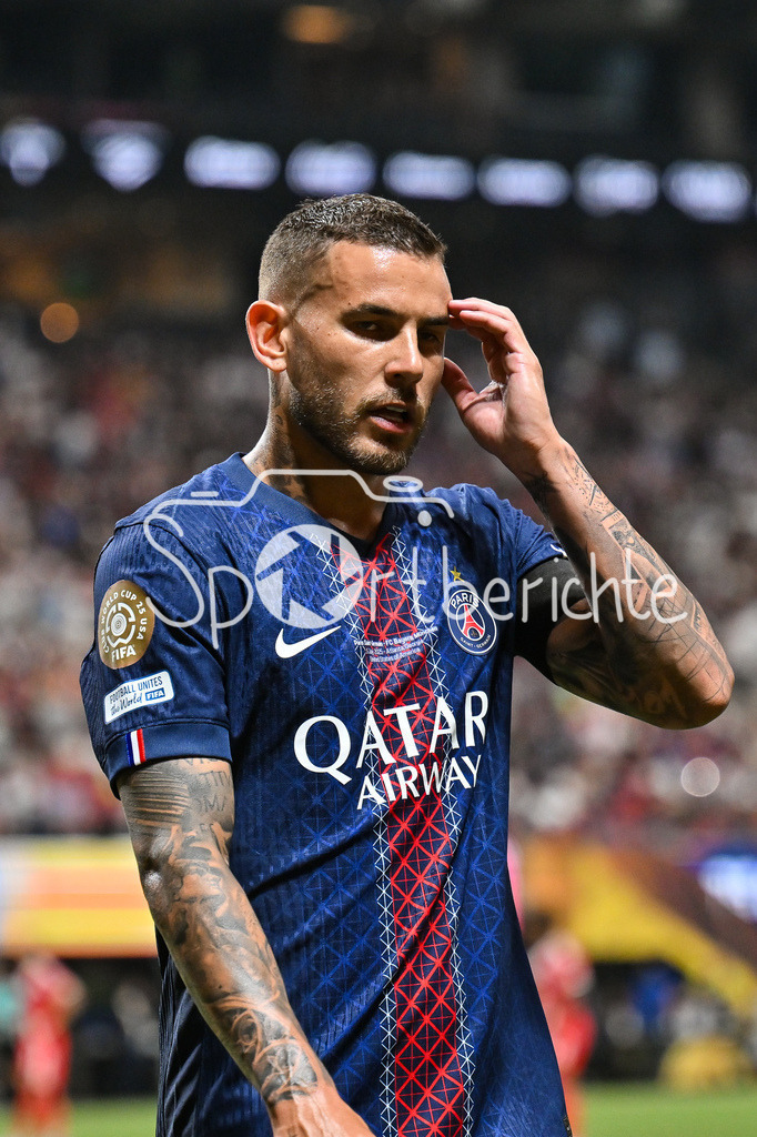 Paris Saint Germain - FC Bayern München | im Bild Lucas HERNANDEZ (Paris SG 21) nach seiner roten Karte / Einzelfoto / Freisteller / FIFA Club World Cup: Paris Saint Germain - FC Bayern Muenchen, Mercedes Benz Stadium am 05.07.2025 / NOT FOR SALE IN USA