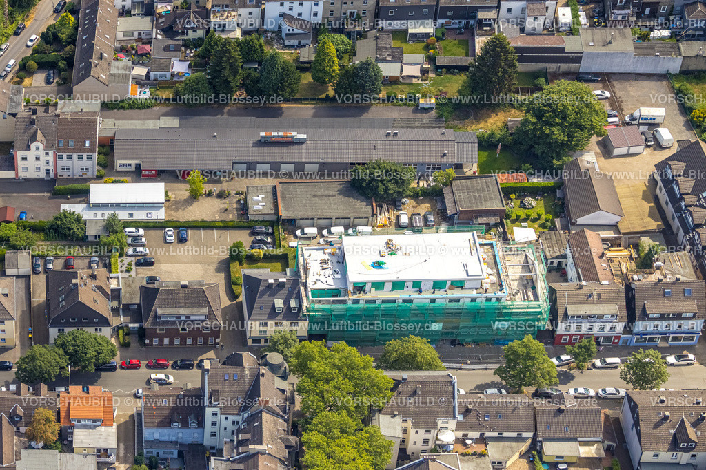Dortmund220704723 | Luftbild, Alte Polizeiwache Baustelle mit Neubau Wohnhaus, Alte Benninghofer Straße, Hörde, Dortmund, Ruhrgebiet, Nordrhein-Westfalen, Deutschland