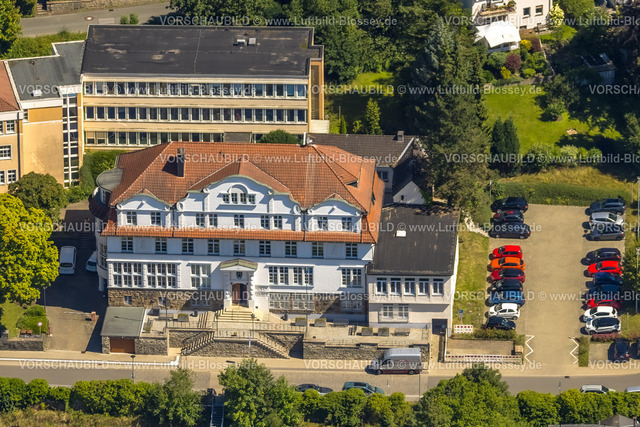 Ennepetal230801147 | Luftbild, Rathaus und Kreispolizeibehörde Ennepe-Ruhr-Kreis, Altenvoerde, Ennepetal, Ruhrgebiet, Nordrhein-Westfalen, Deutschland