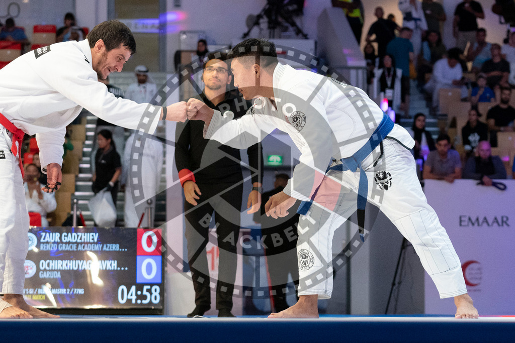 20231106PBB3064 | Fighters compete during the AJP World Master Championship in the Mubadala Arena in Abu Dhabi, Arab United Emirates, on November 6, 2023.