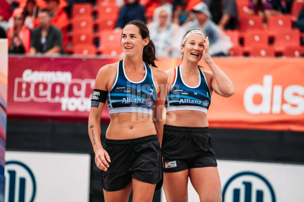 Beachvolleyball | Frauen | Allianz German Beach Tour 2024 | Tourstop Kühlungsborn 2 | 16.08.2024 | v.l. Kira Walkenhorst und Isabel Schneider