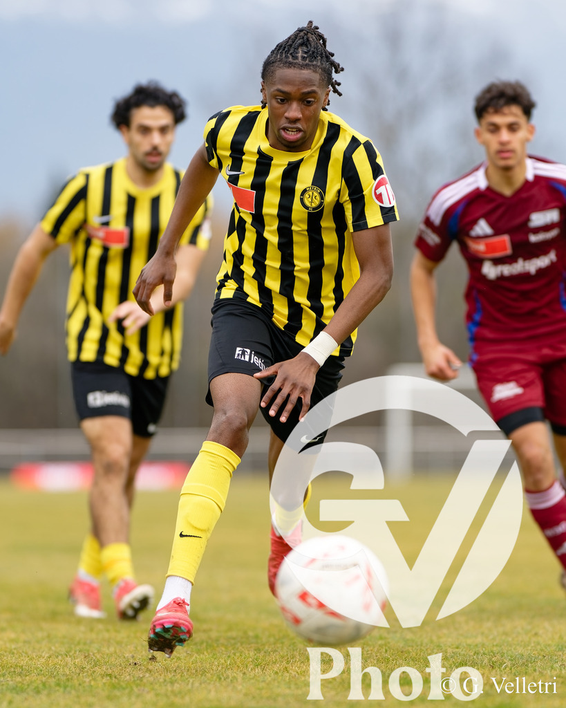 1ere Ligue Classic - Meyrin FC v Servette FC M-21 | during the 1ere Ligue Classic game between Meyrin FC and Servette FC M-21 at Stade des Arberes in Meyrin, Switzerland