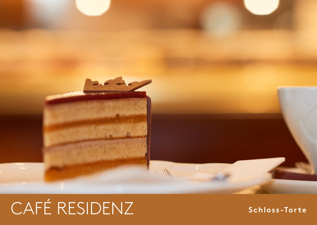 Cafe Residenz | Wiener Kaffeehäuser und ihre Torten; Cafe Residenz, Schloss-Torte - Realisiert mit Pictrs.com