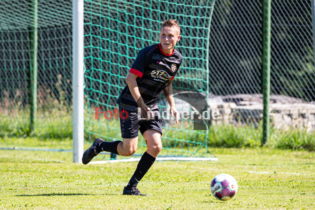 SV Wessobrunn-Haid gegen FC Wildsteig/Rottenbuch II | Fußball A-Klasse Gruppe B Herren, SV Wessobrunn-Haid gegen FC Wildsteig/Rottenbuch II, 20240811,Christoph ELSENHANS (Wildsteig-Rottenbuch 4) in Aktion,2024-08-11 in Wessobrunn (Sportpark Wessobrunn), Christoph ELSENHANS (Wildsteig-Rottenbuch 4)Copyright: WolfgangxLindner www.foto-lindner.de