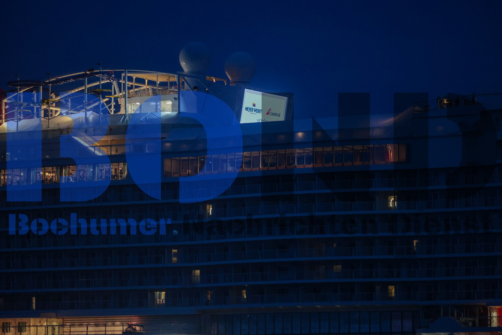  30.10.2023 - 
 | Sebastian Sendlak / Bochumer Nachrichtendienst (BOND) - Ueberfuehrung Carnival Jubilee - Meyer Werft Papenburg - Realisiert mit Pictrs.com