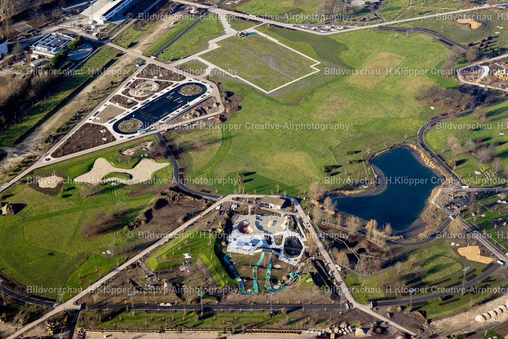 Luftbild Neuss-8962 | Luftbildfotografie Umbauarbeiten am Gelände der ehemaligen Rennbahn in Neuss im Bundesland Nordrhein-Westfalen, Deutschland - Realized with Pictrs.com