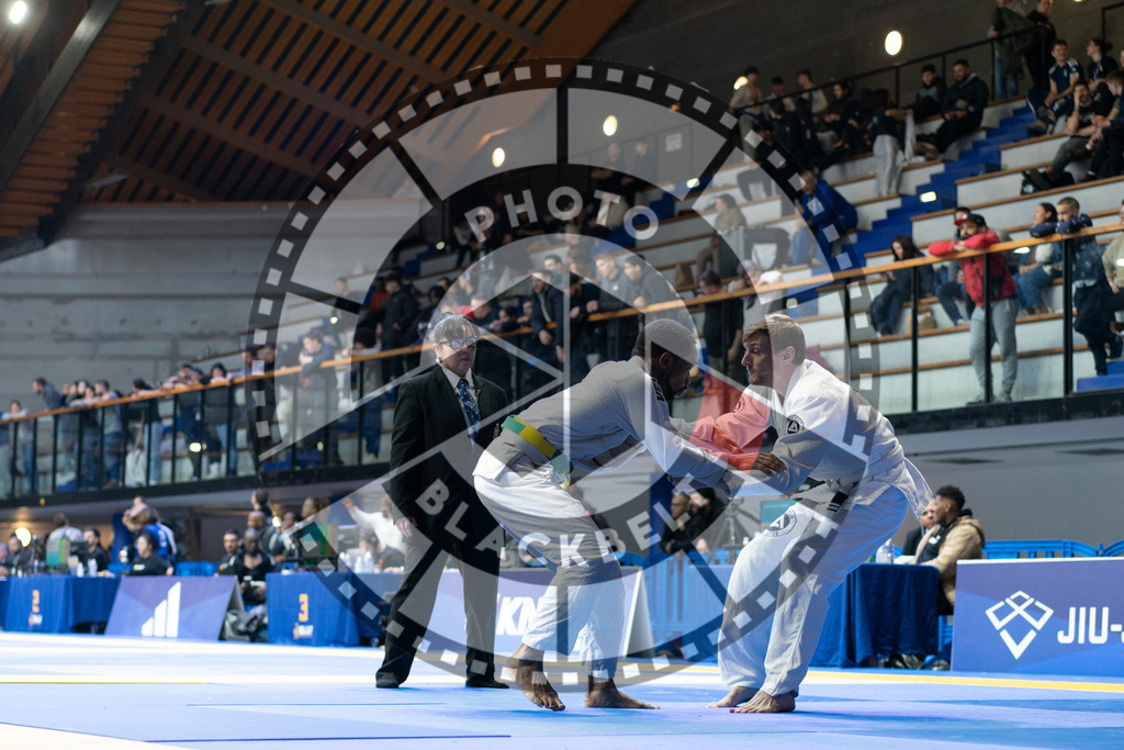 20240119PBB3644 | Fighters compete during the IBJJF European Championship in Paris, France, on January 19, 2024.