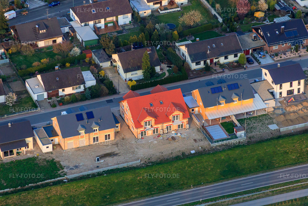 Luftbild: Forstlandalllee in Jockgrim im Bundesland Rheinland-Pfalz in Deutschland. Foto: IMG_63354.jpg vom 28.03.2014 durch Werner Riehm/FLY-FOTO.de