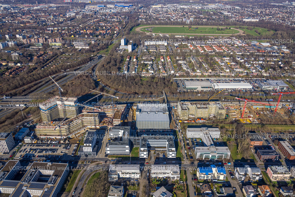 Dortmund230200607 | Luftbild, Stadtkrone Baustelle, Neubau Direktion Continentale, adesso, Schüren, Dortmund, Ruhrgebiet, Nordrhein-Westfalen, Deutschland