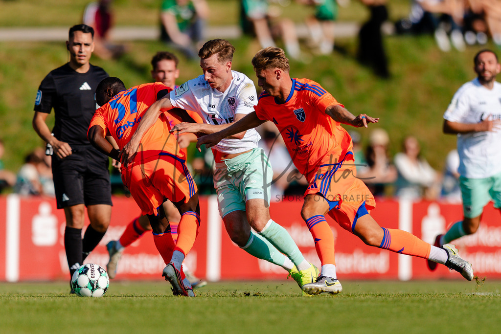 Testspiel, Saison 2026/27: SC Preußen Münster - Kickers Emden | Billerbeck, 10.07.2026: Testspiel, SC Preußen Münster gegen Kickers Emden auf der Anlage des DJK Billerbeck in Billerbeck. Foto: sportfotografie.ms | Markus Paletta - Realisiert mit Pictrs.com